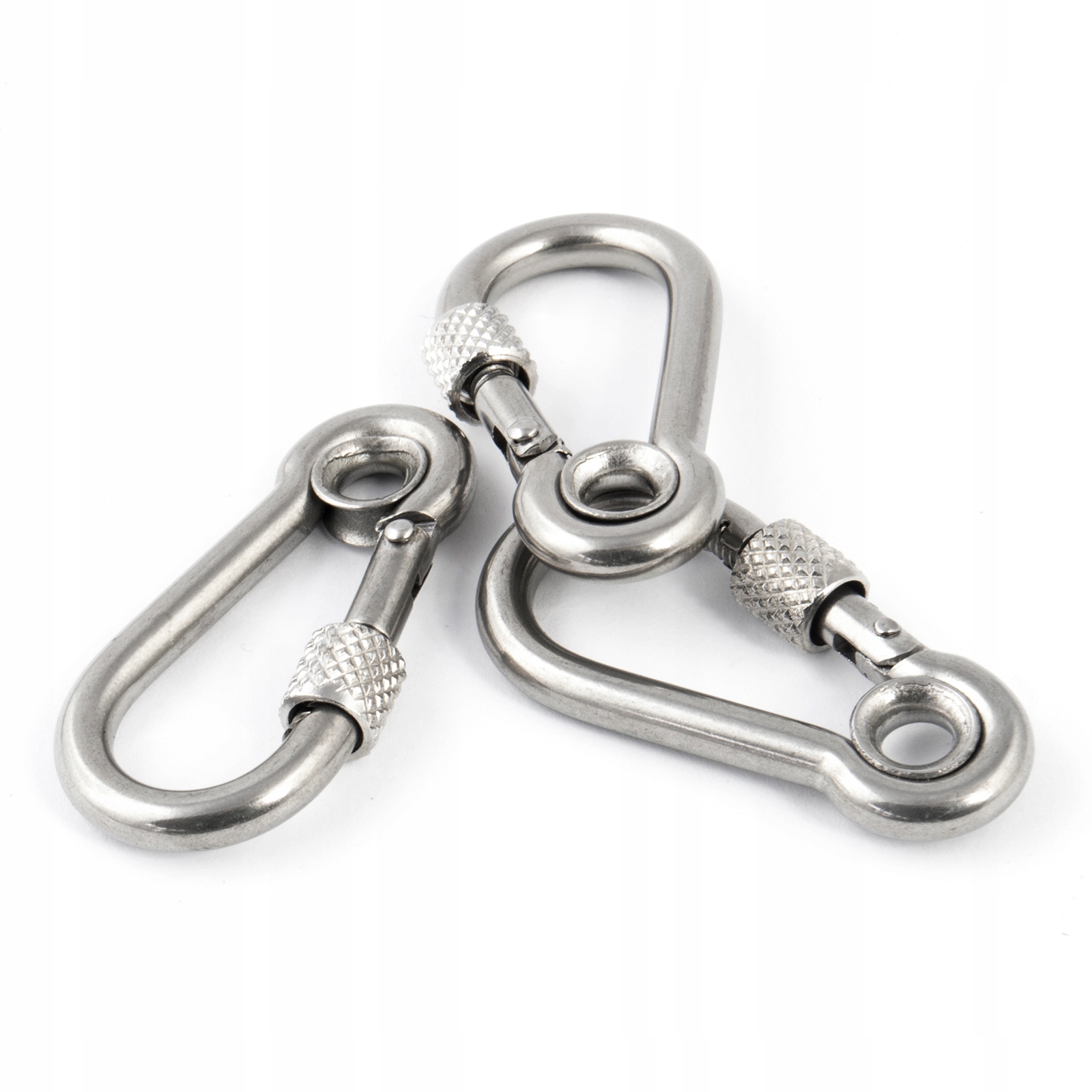 Karabinek nerezový s kausou, průměr 10 mm, 100 mm, 5 ks