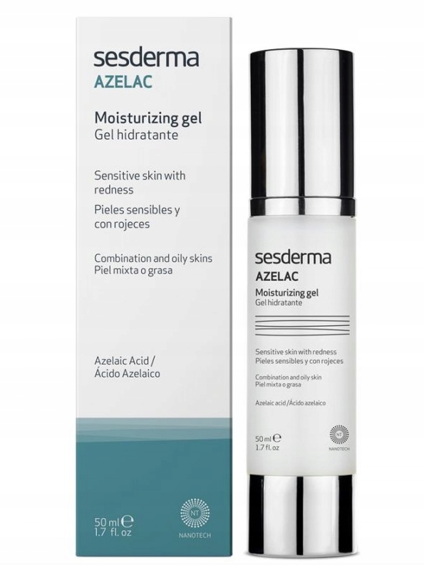 Sesderma Azelac żel nawilżający do twarzy z trądzikiem różowatym 50 ml