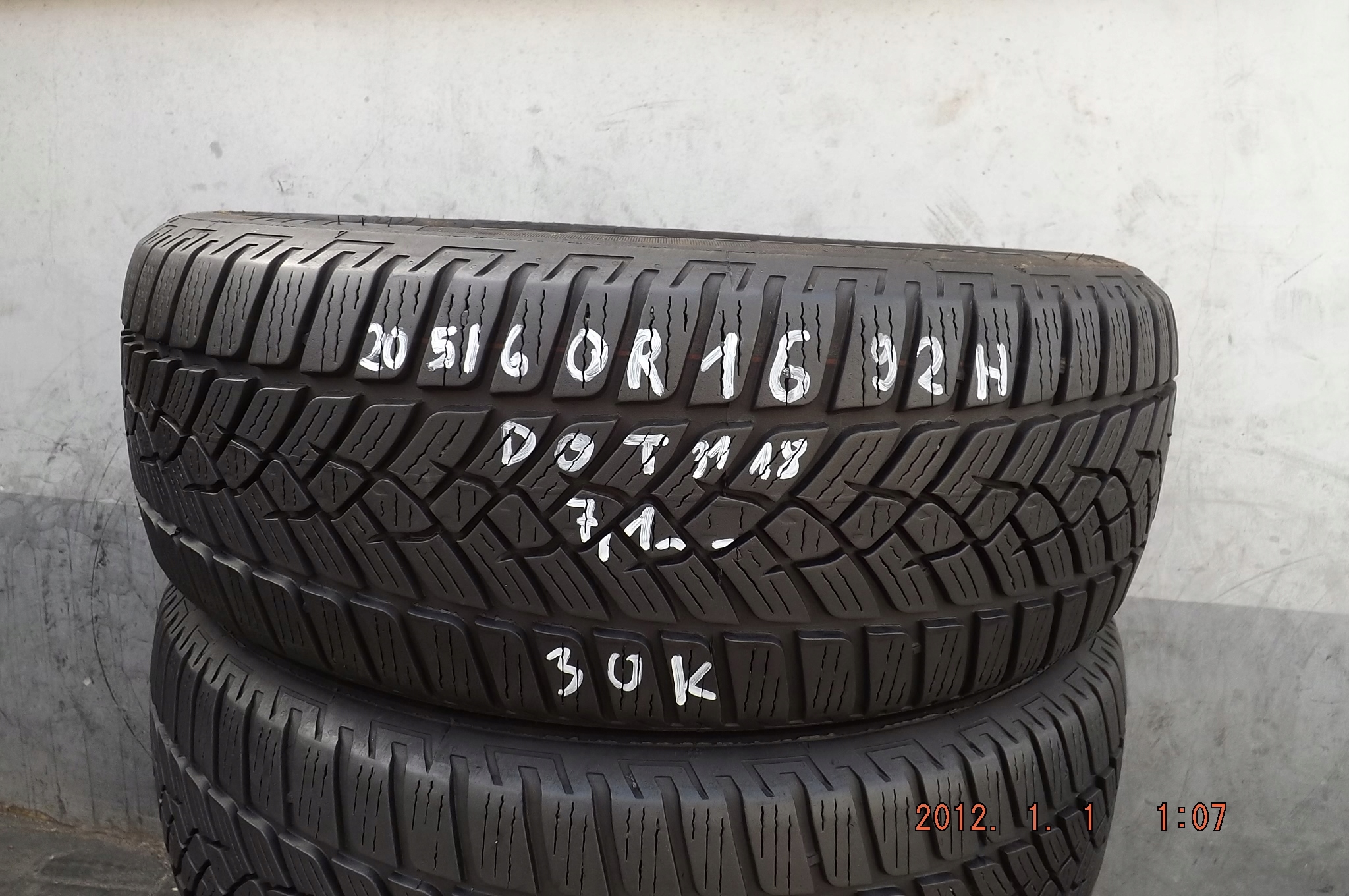 [30K] 4XZIMA 205/60R16 92H FULDA KRISTALLCONTROL HP2 & Model Kristall Control HP2