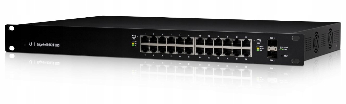Ubiquiti EdgeMAX switch ES24-250W 24x1000Mbps 2xSFP PoE/PoE+/PoE24V…