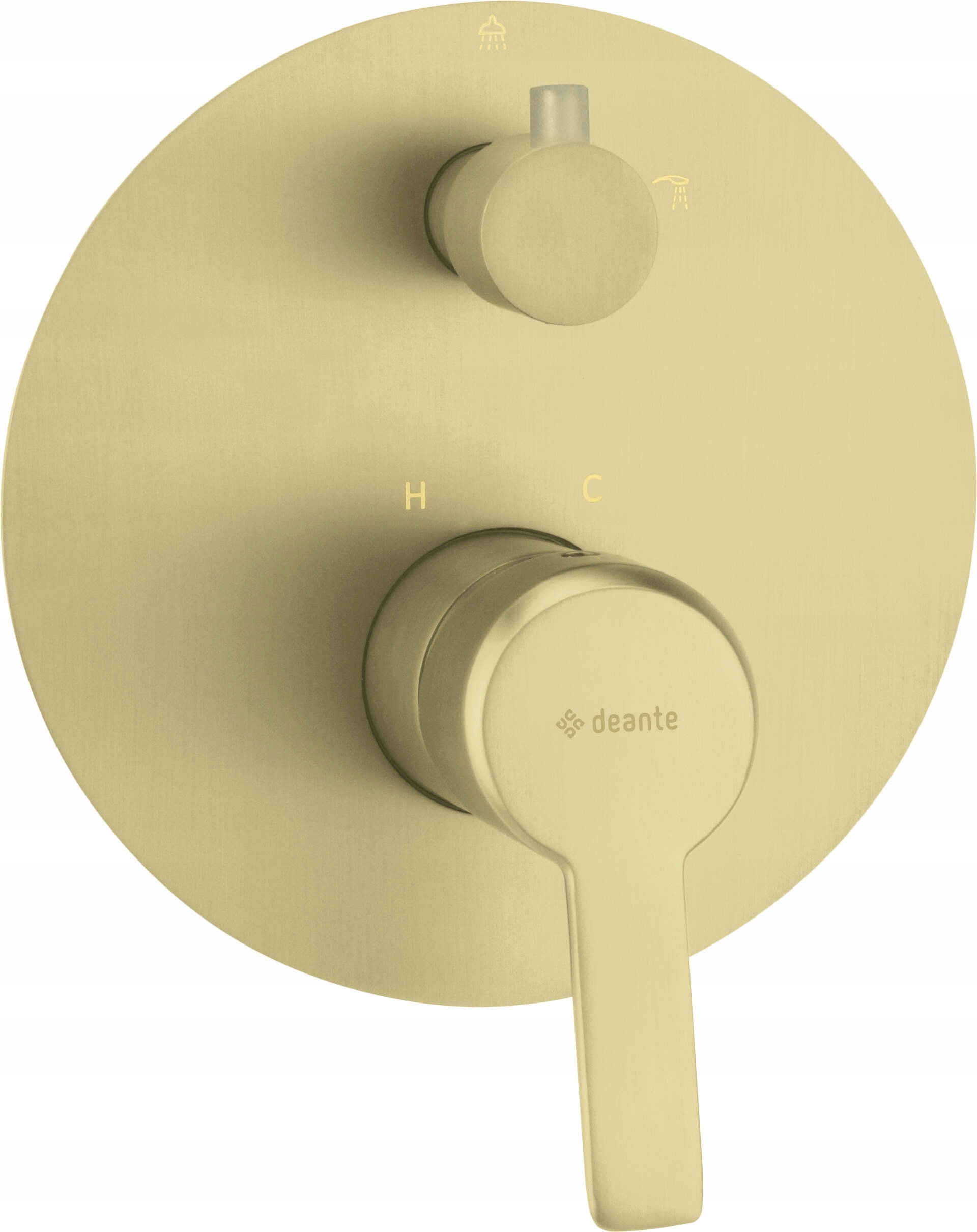 Zlatá podomítková sprchová baterie se směšovačem Deante, záruka 7 let