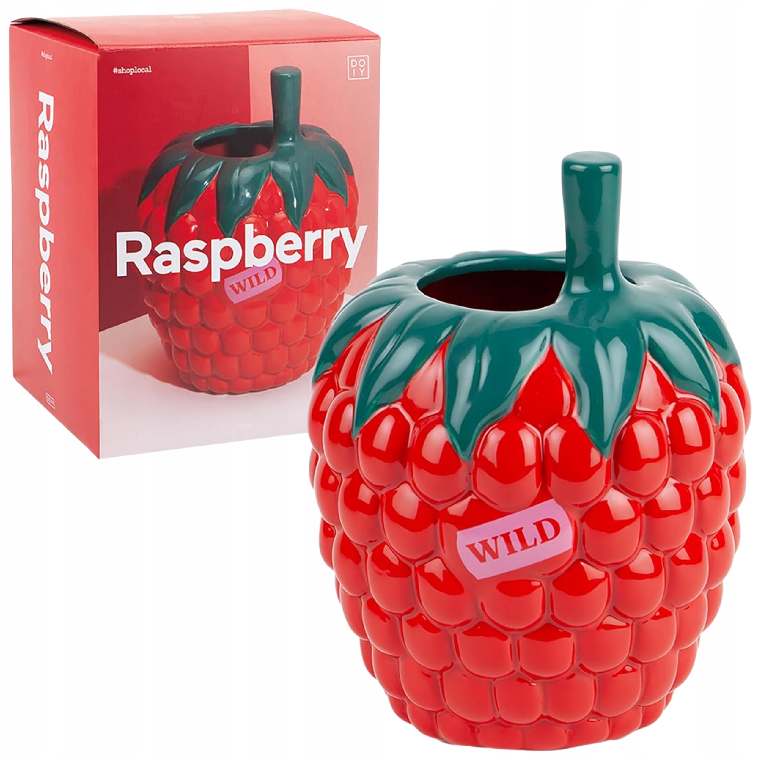 Keramická váza na květiny Doiy Farmer's Market Malina 20 cm