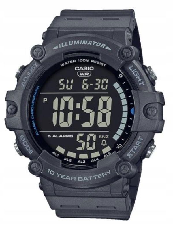 Dárek k prvnímu svatému přijímání hodinky na přijímání pro chlapce Casio AE-1500WH Šedá