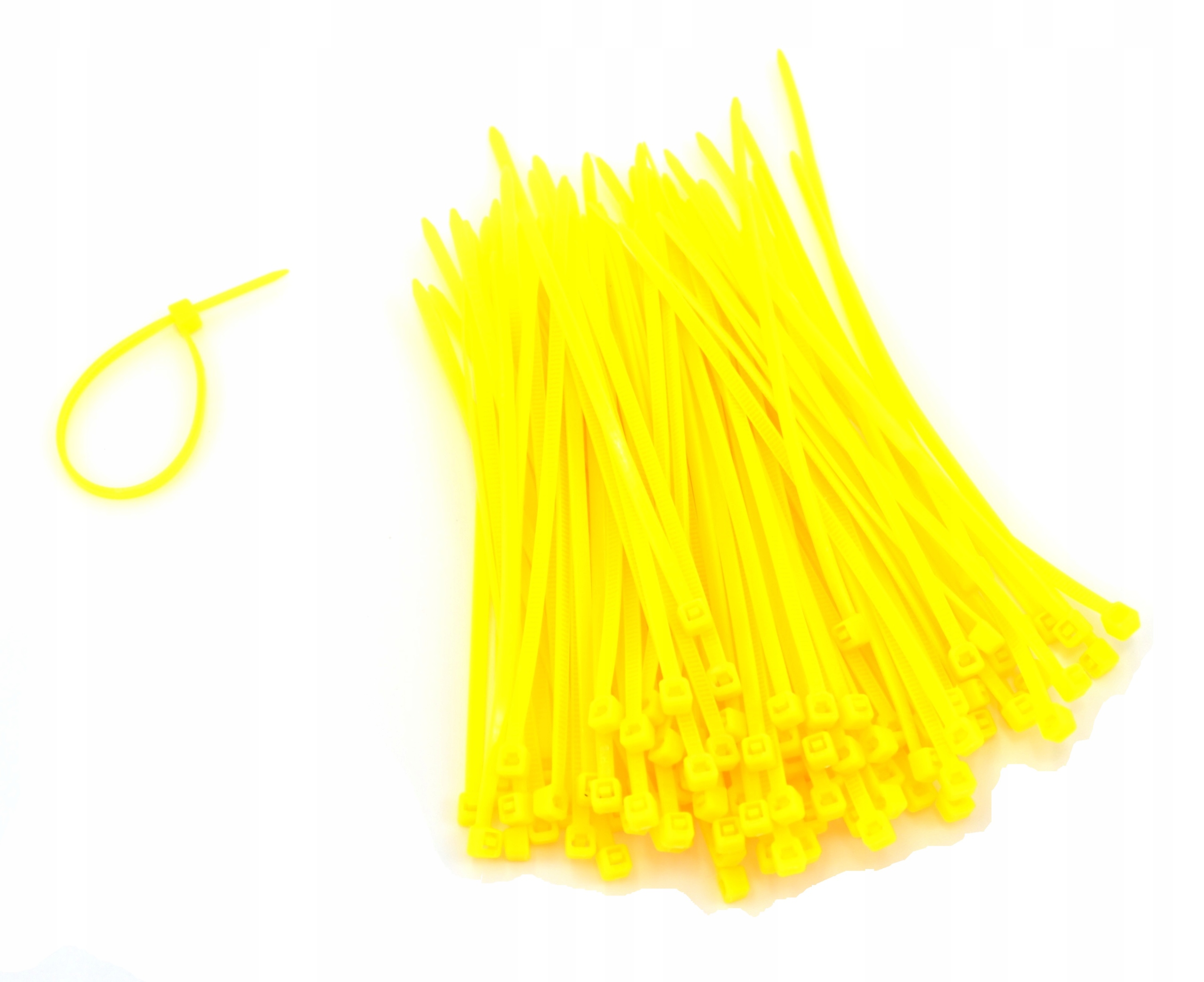 ŻÓŁTE OPASKI ZACISKOWE TRYTYTKI OPASKI KABLOWE TRYTKI 3,6x300 mm 100x Kod producenta ŻÓŁTE 3,6x300