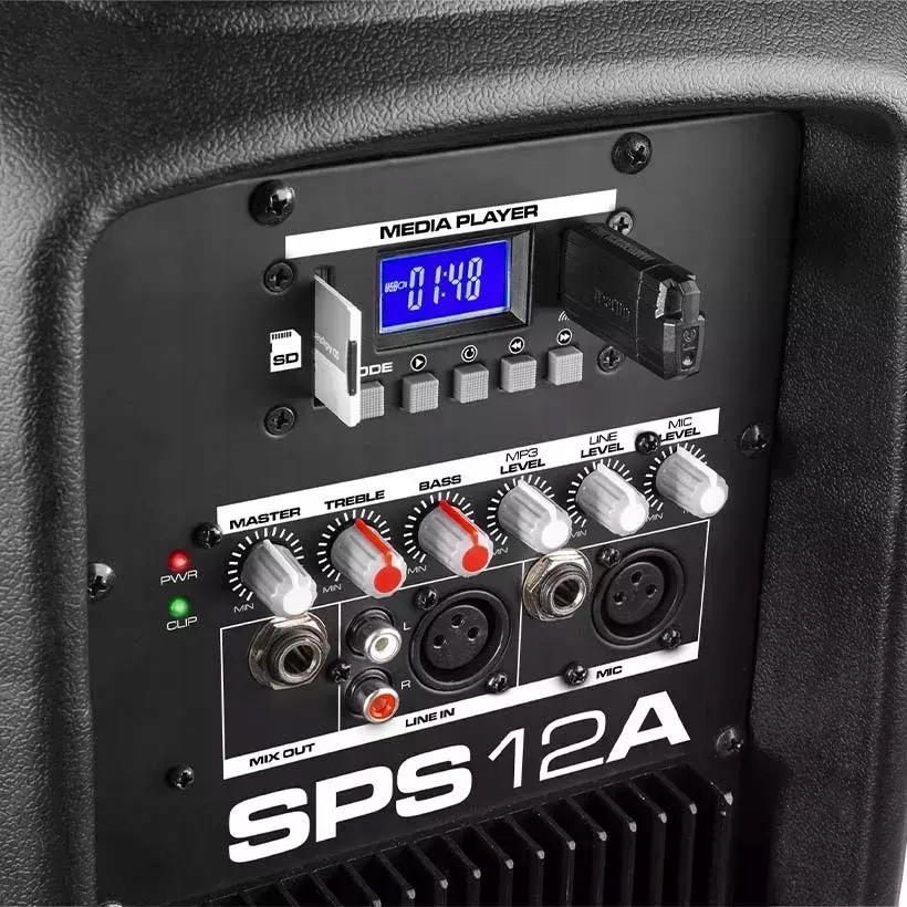 Nagłośnienie mobilne KOLUMNA12'' BT + statyw mic Moc znamionowa RMS 300 W