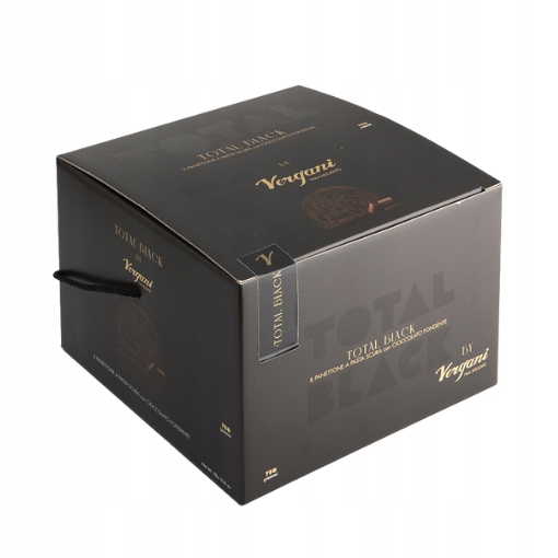 Vergani Total Black – kakaová italská bábovka s kousky čokolády. 750 g