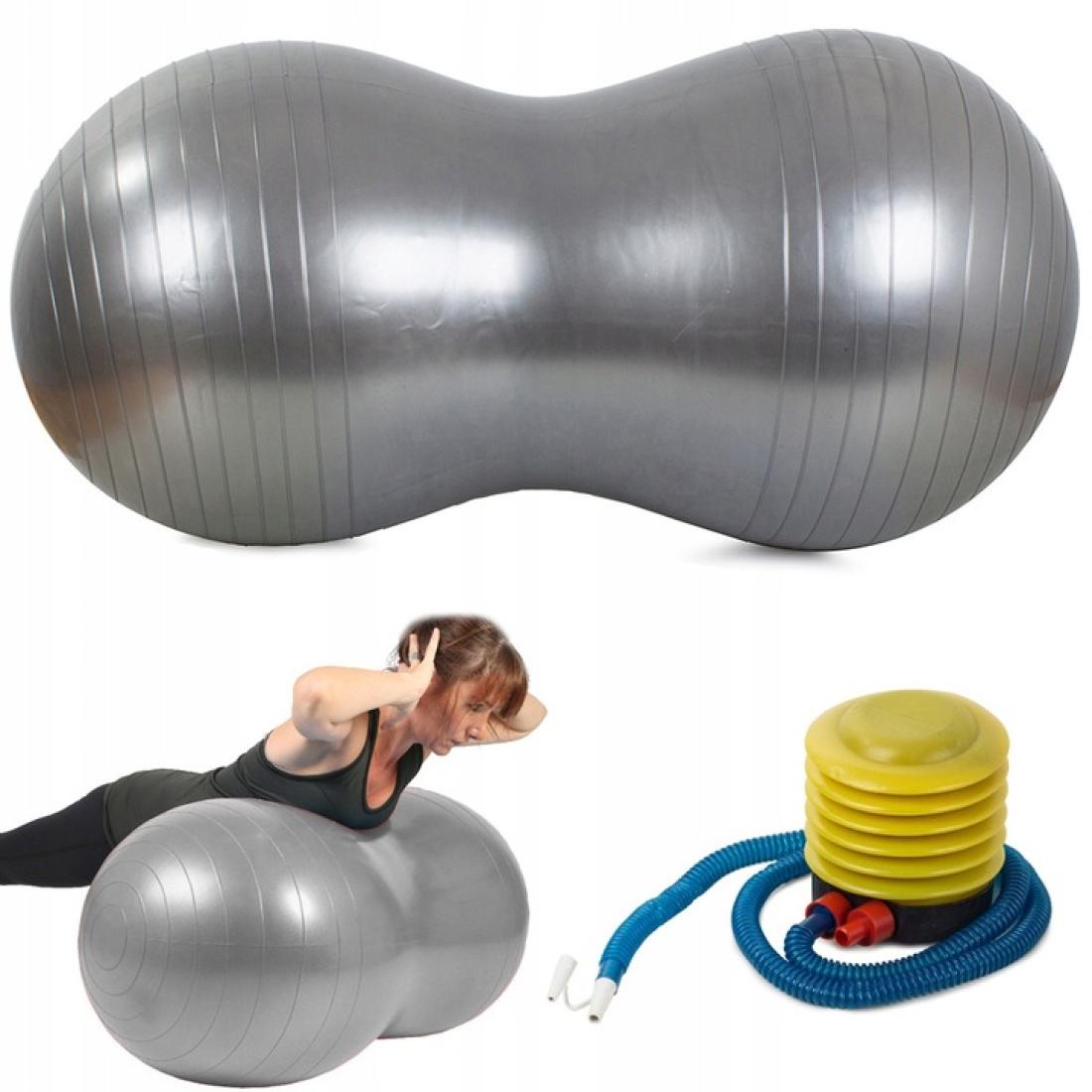 Piłka Gimnastyczna Fitness Orzeszek 50cm Szara