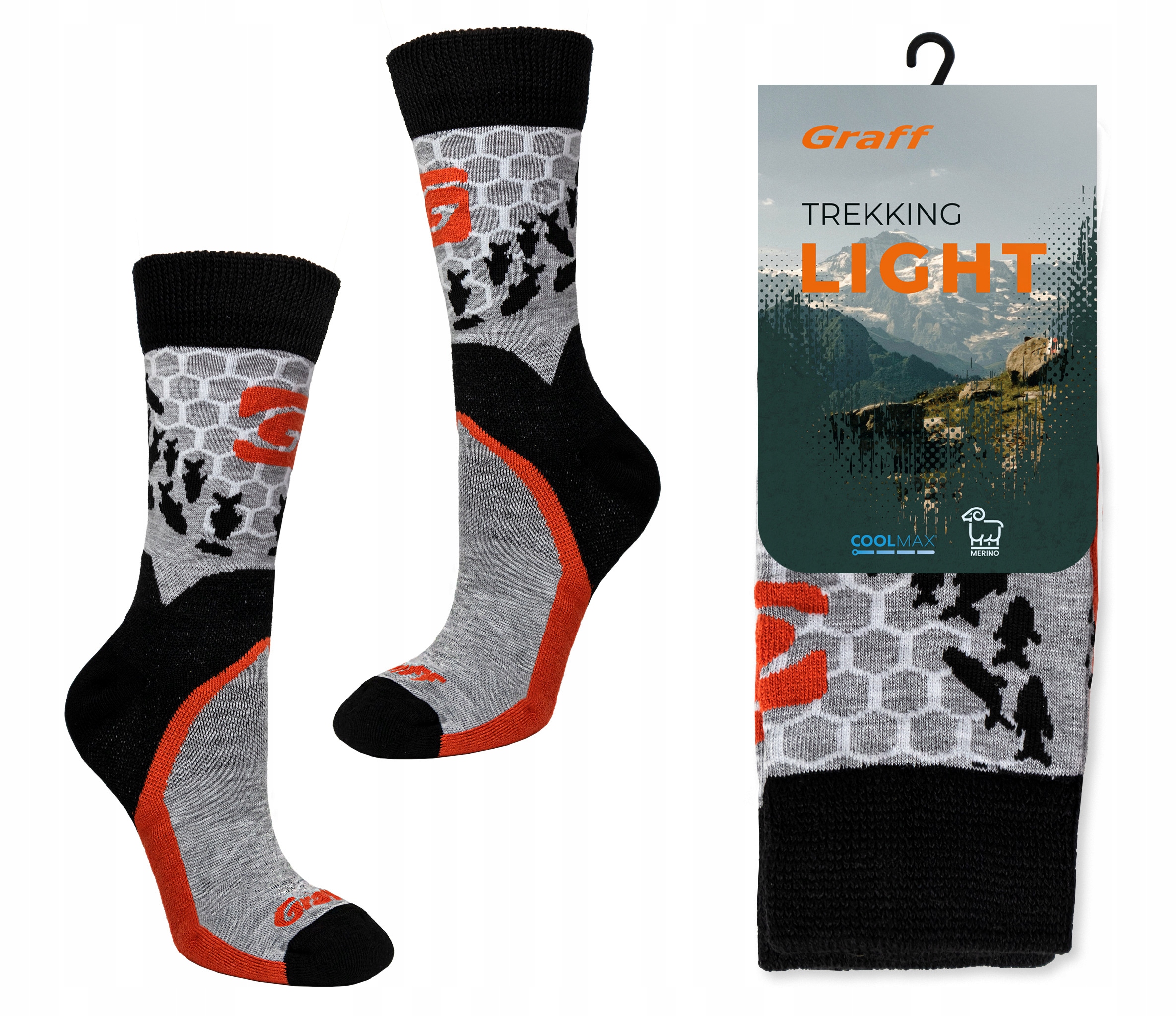 Skarpety Graff Trekking Light 43/46 bezuciskowe