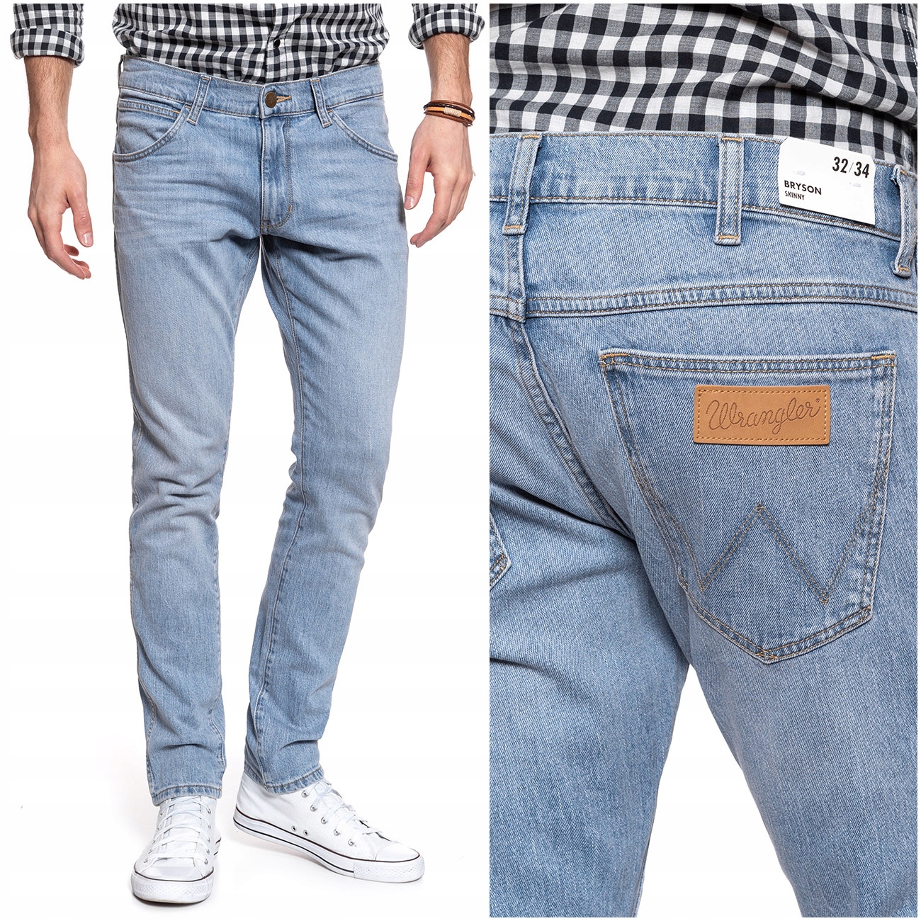 

Wrangler Bryson Męskie Spodnie Jeansowe W32 L34