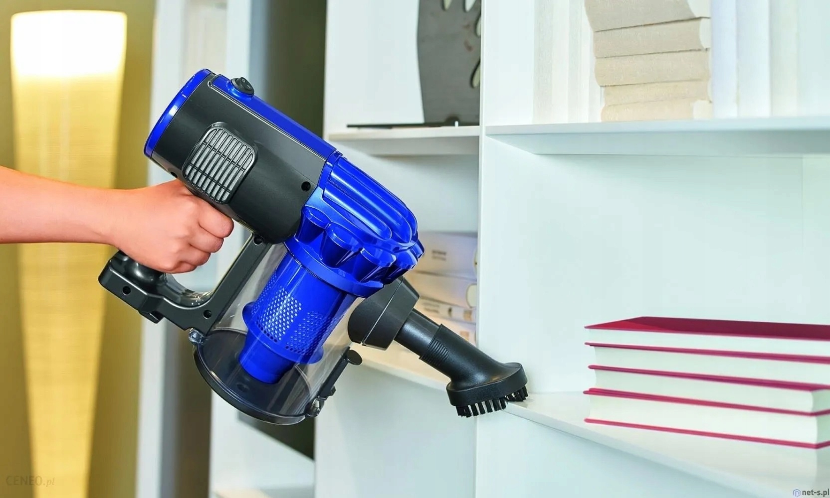 2w1 ODKURZACZ PIONOWY PODŁOGOWY RĘCZNY FILTR HEPA AKCESORIA 600W Zasilanie sieciowe