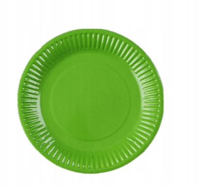 

Talerzyki papierowe zielone 18cm urodziny zielony