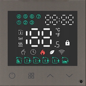Modul Izbového Termostatu Zigbee Tuya Smart Regulátor Šedý