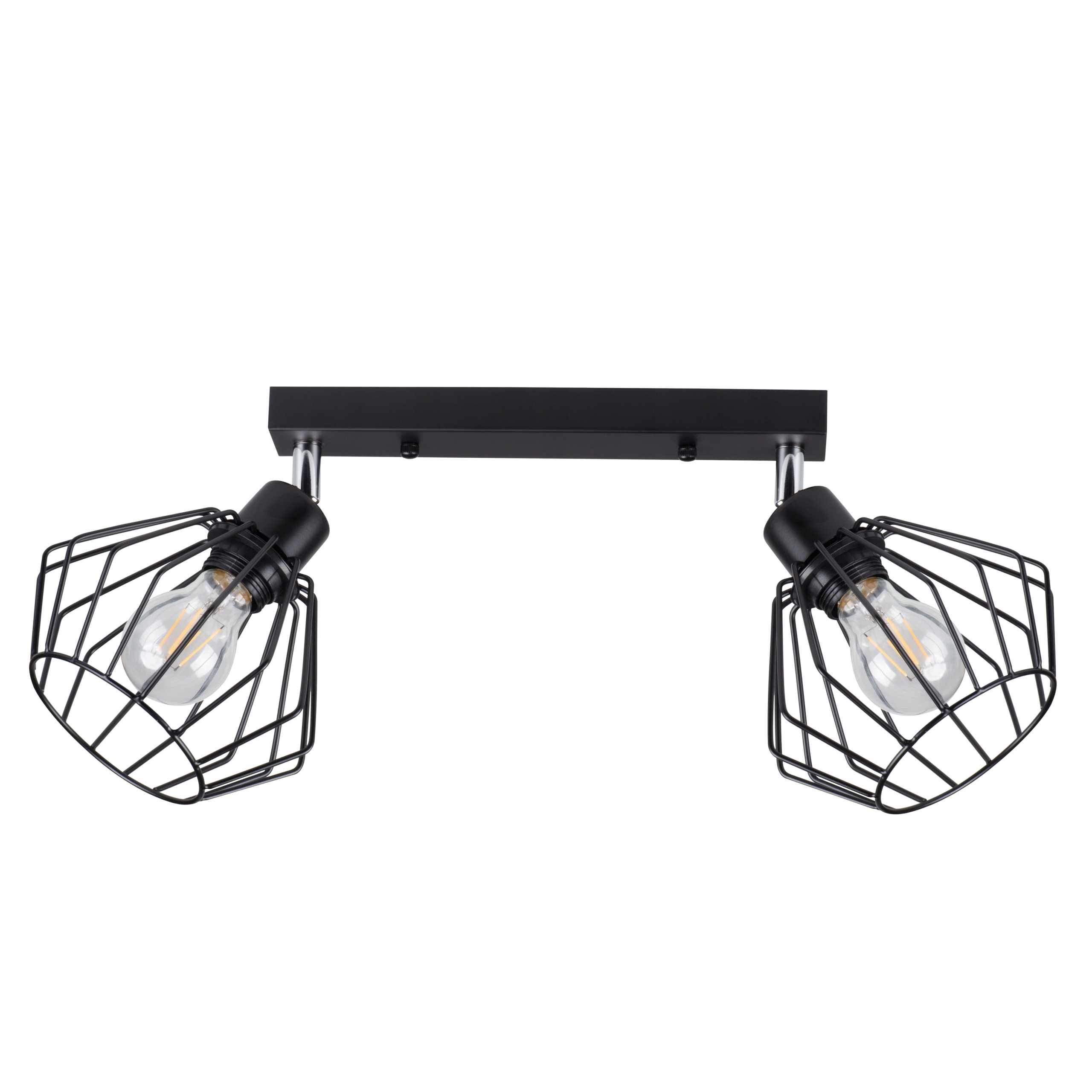 

Lampa spot sufit kinkiet 2x klosz diament czarna