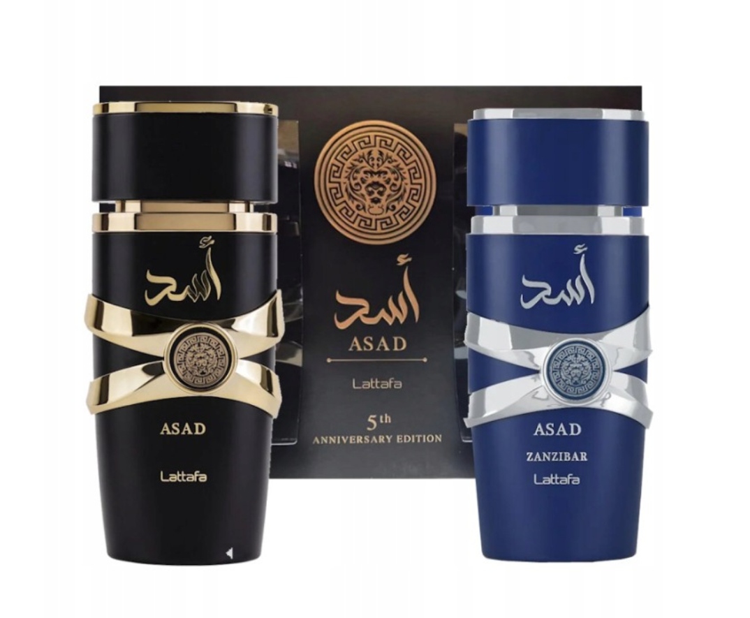 Zestaw perfum Lattafa Asad & Asad Zanzibar 2x100 ml