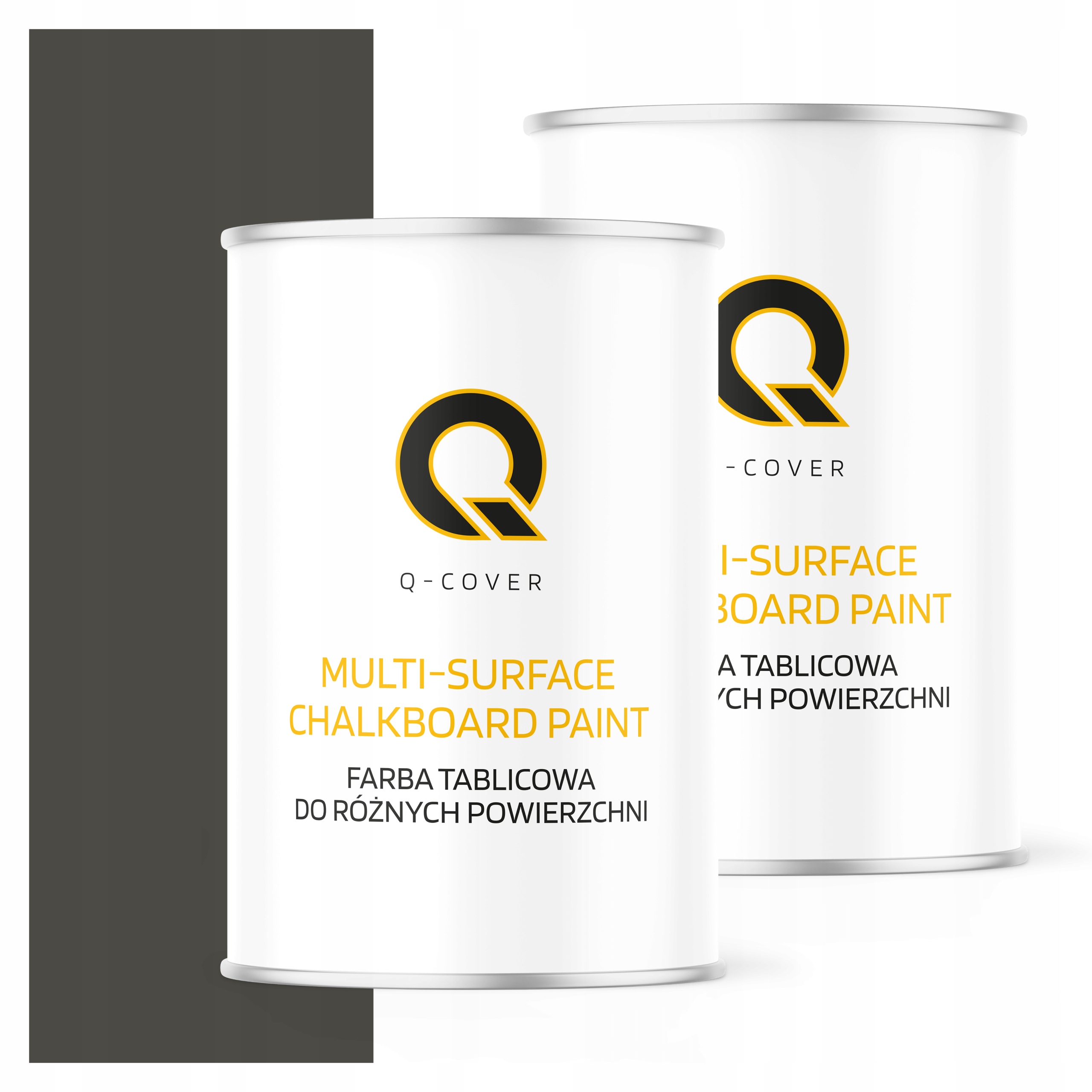 Dekoratívna tabuľová farba Dobre kryjúca 1L Šedá Tmavo RAL7022 Matná