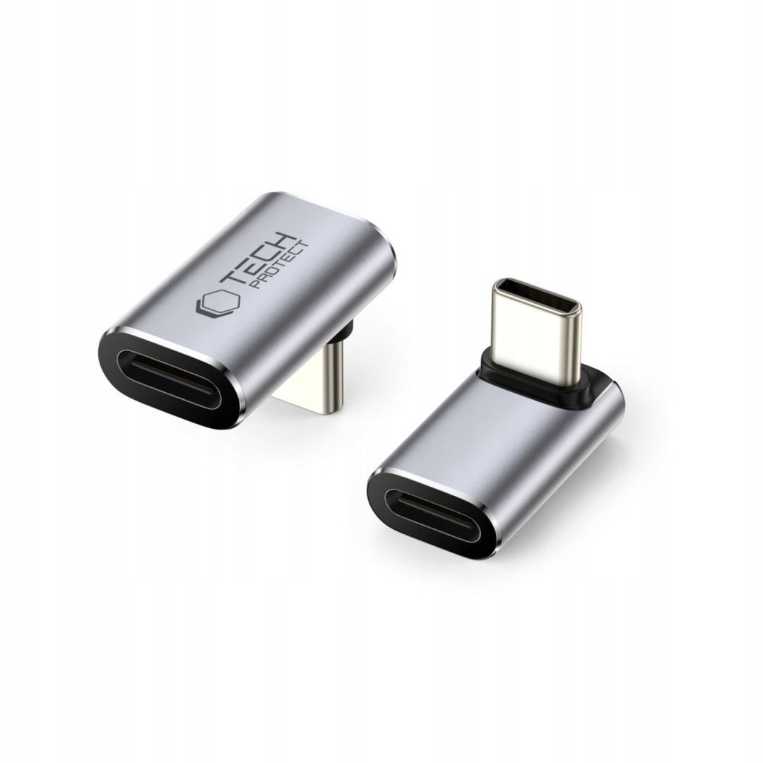 Adapter kątowy przejściówka Usb-c szary Tech-Protect