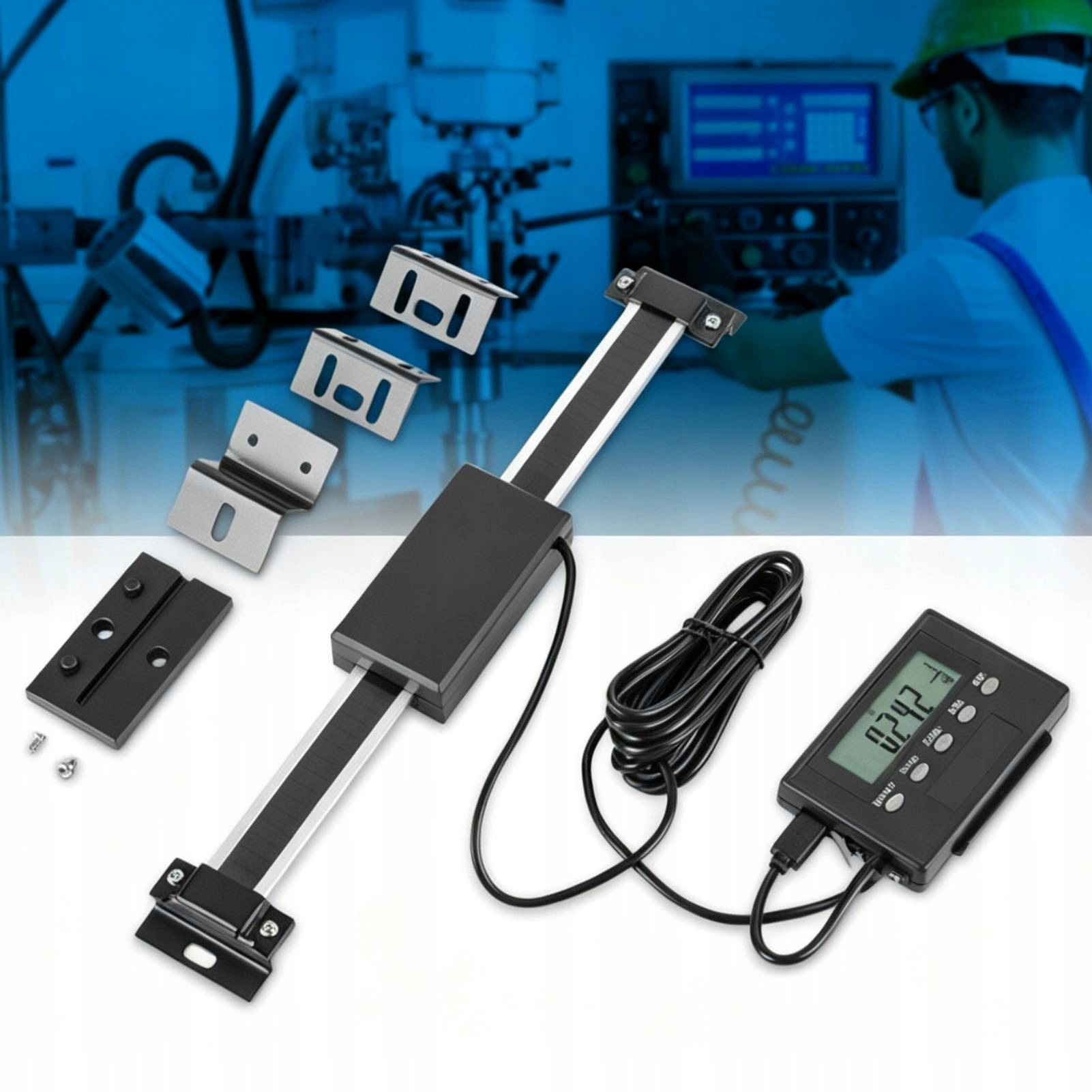 Zewnętrzna cyfrowa elektroniczna skala przemieszczenia 0-150 mm