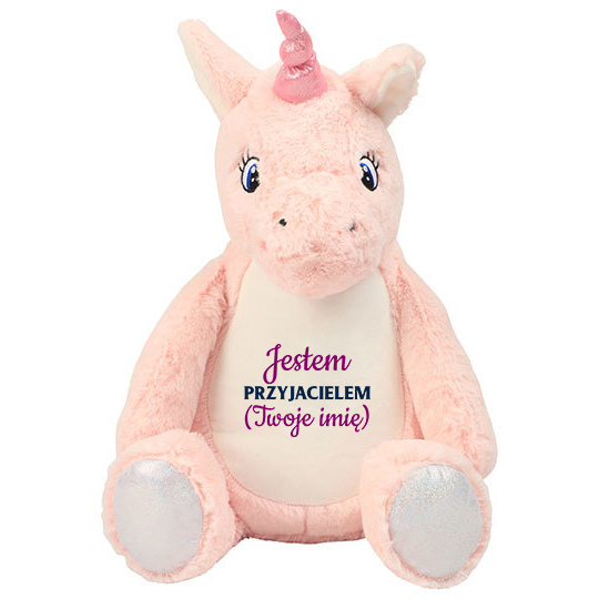 

Miś Jednorożec Róż Jestem Przyjacielem Twoje Imię