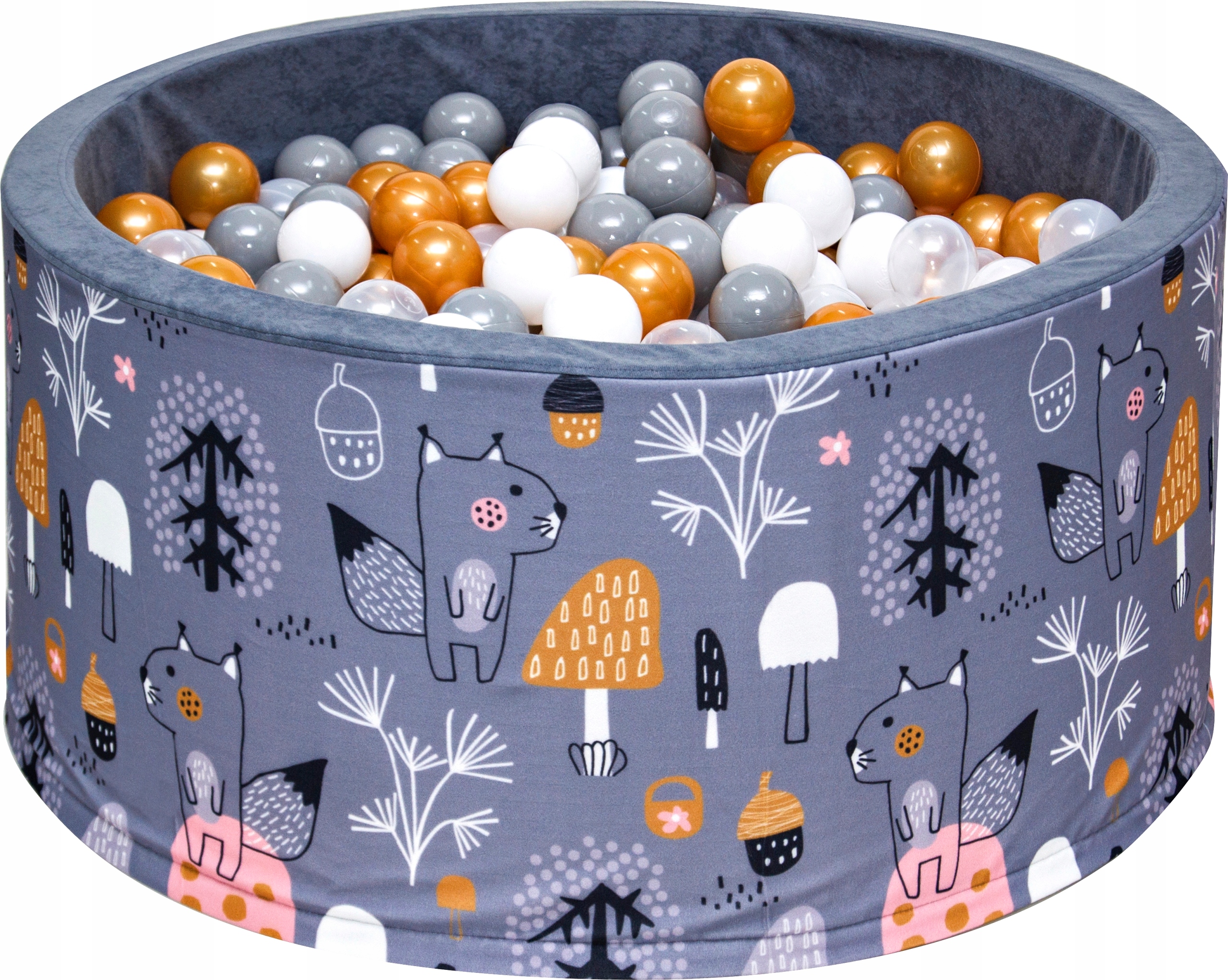 

Suchy Basen Szary 90X40 Z Piłeczkami 200 Szt Kulki