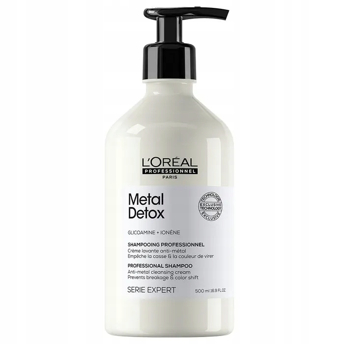 Loreal Metal Detox Šampon Pro Poškozené Vlasy Čisticí 500 ML