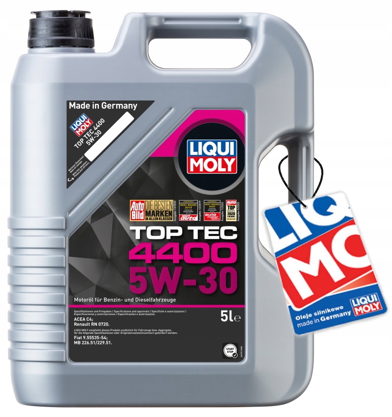 LIQUI MOLY TOP TEC 4400 5W-30 5L 2322 + GRATIS