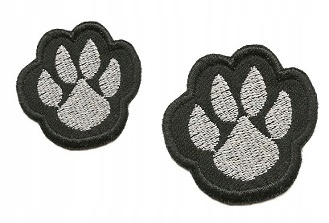 

Trop Xs Czarny Szary Naszywka Łata termo Producent