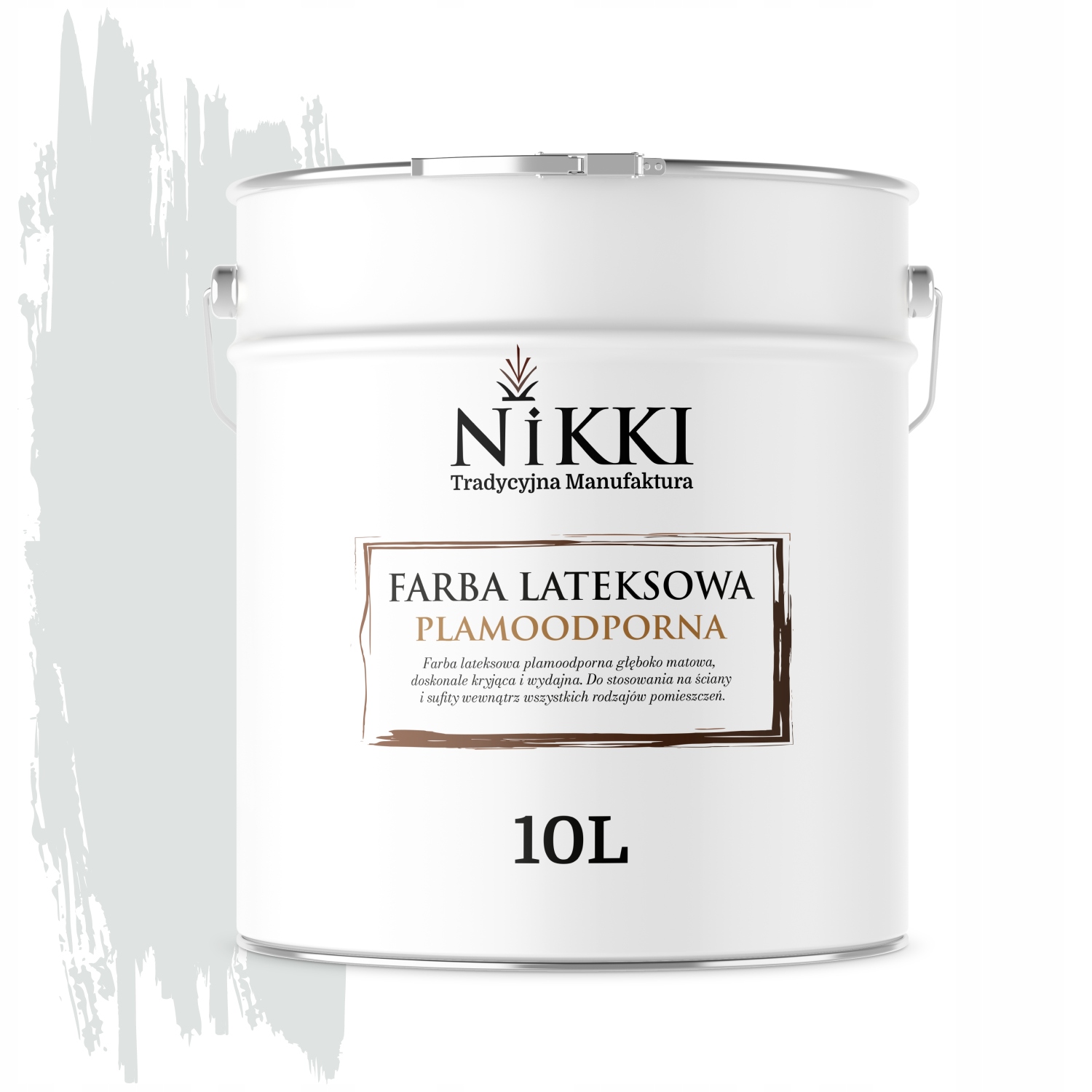 Latexová Odolná Farba Biela Zlomená V Khaki H1675 10L Mat