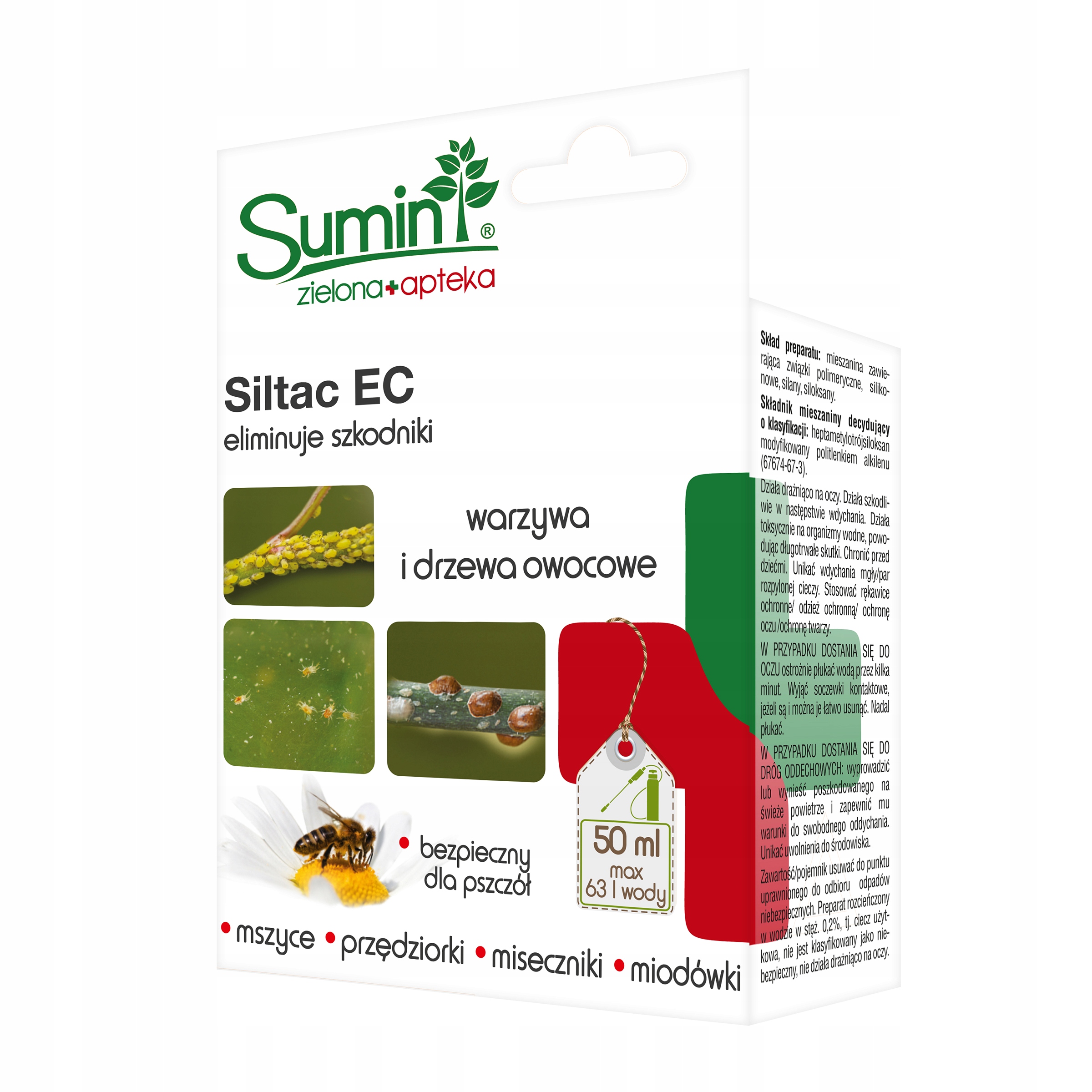 SILTAC EC 50ML zwalcza przędziorki, mszyce, misecznik