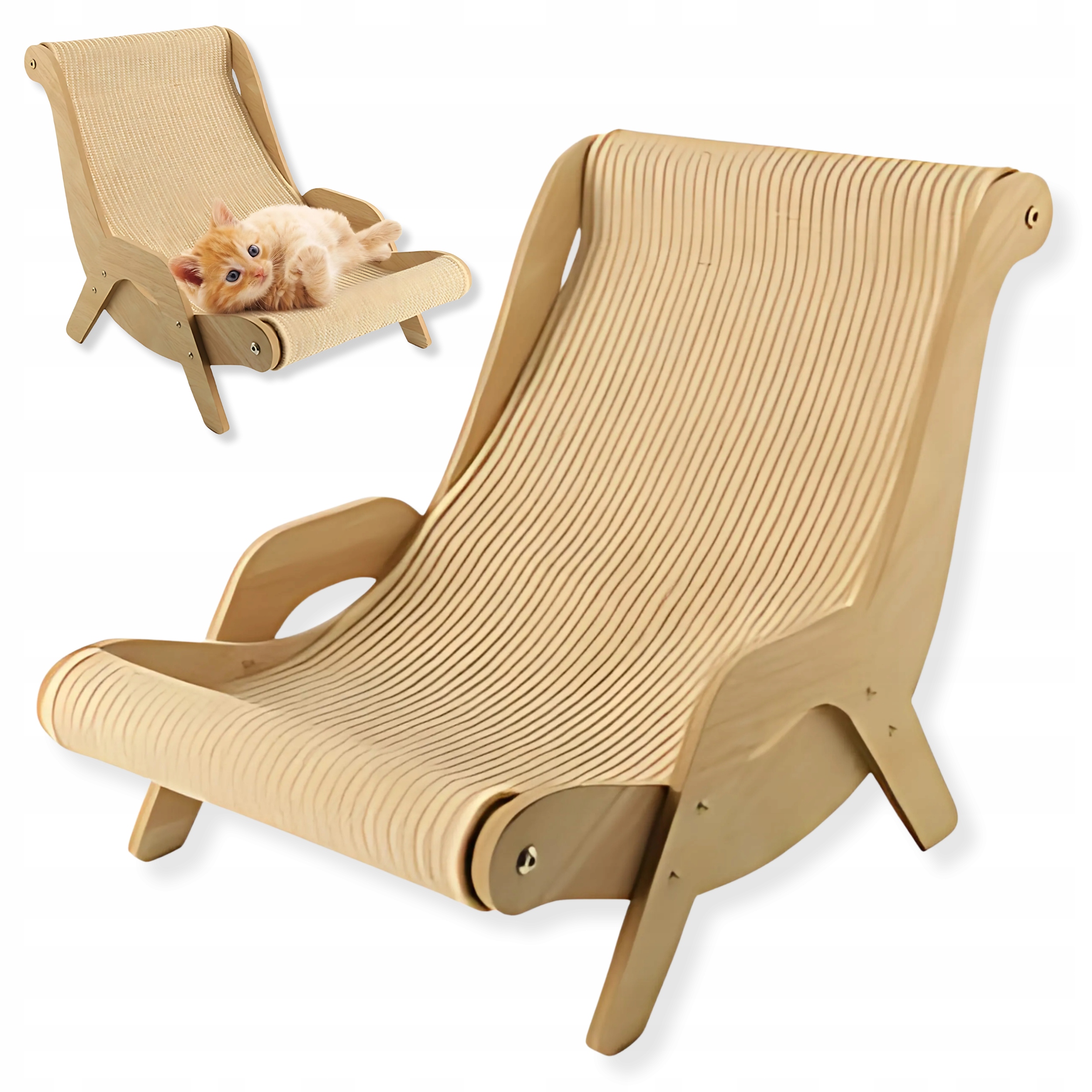 Drapak dla Kota Legowisko Hamak Posłanie Zabawka Sizalowa o Drapania CST02