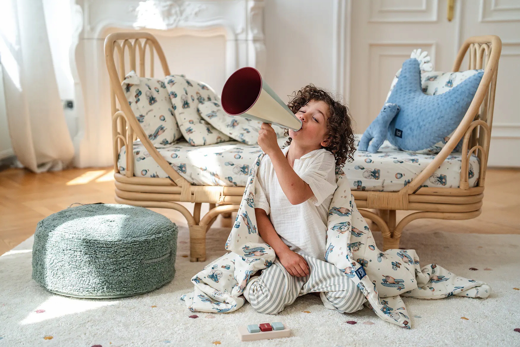 Lekki Koc Minky Simbo by Maja Hyży L La Millou Długość 140 cm