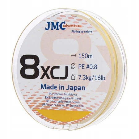 Jmc Plecionka Japońska 8XCJ Pe 0.6 14lb 150m Żółta
