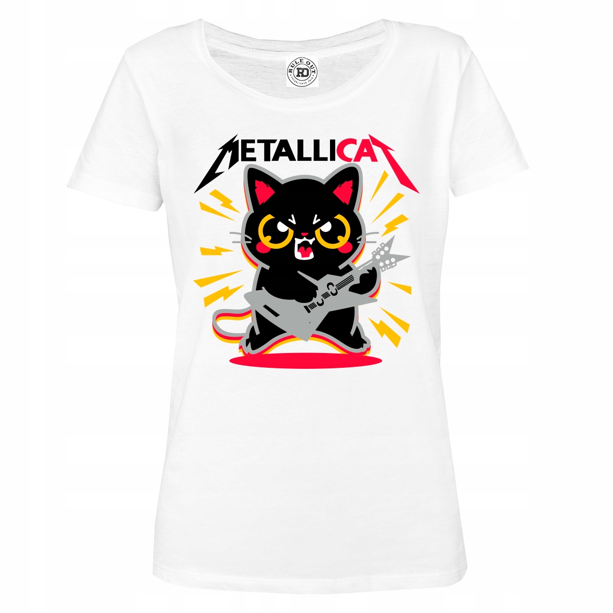 

Damska Koszulka Muzyczna Metallica Metallicat Kot