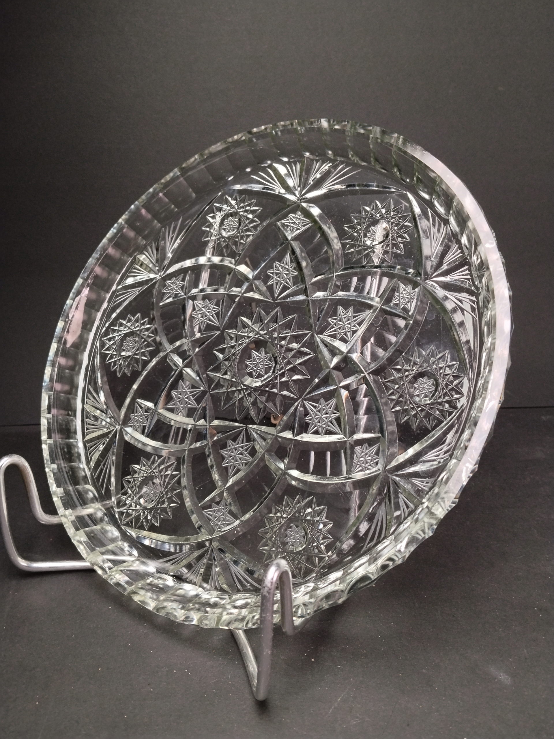 ANK PRL STARA SZKLANA KRYSZTAŁOWA PATERA