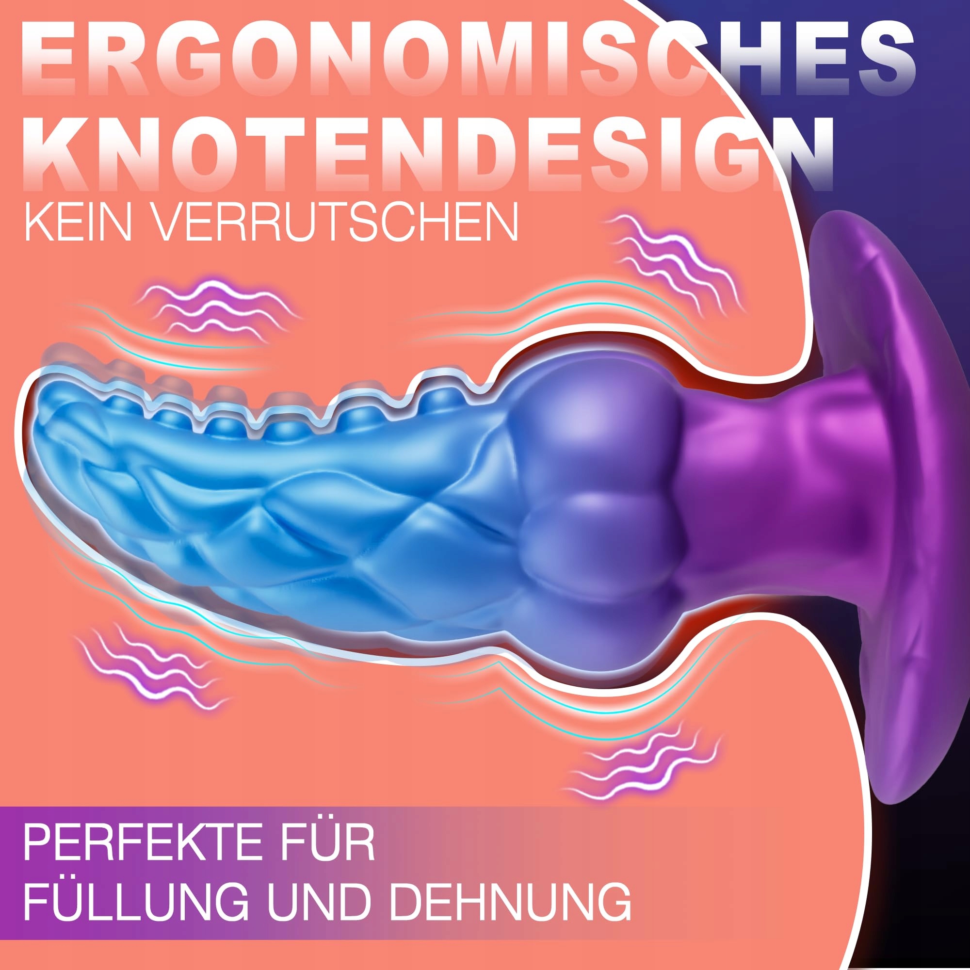 MONSTER KNOTEN Wibrator Analny Dla Mężczyzn 8 Trybów Silikonowy Plug — miniatura 4