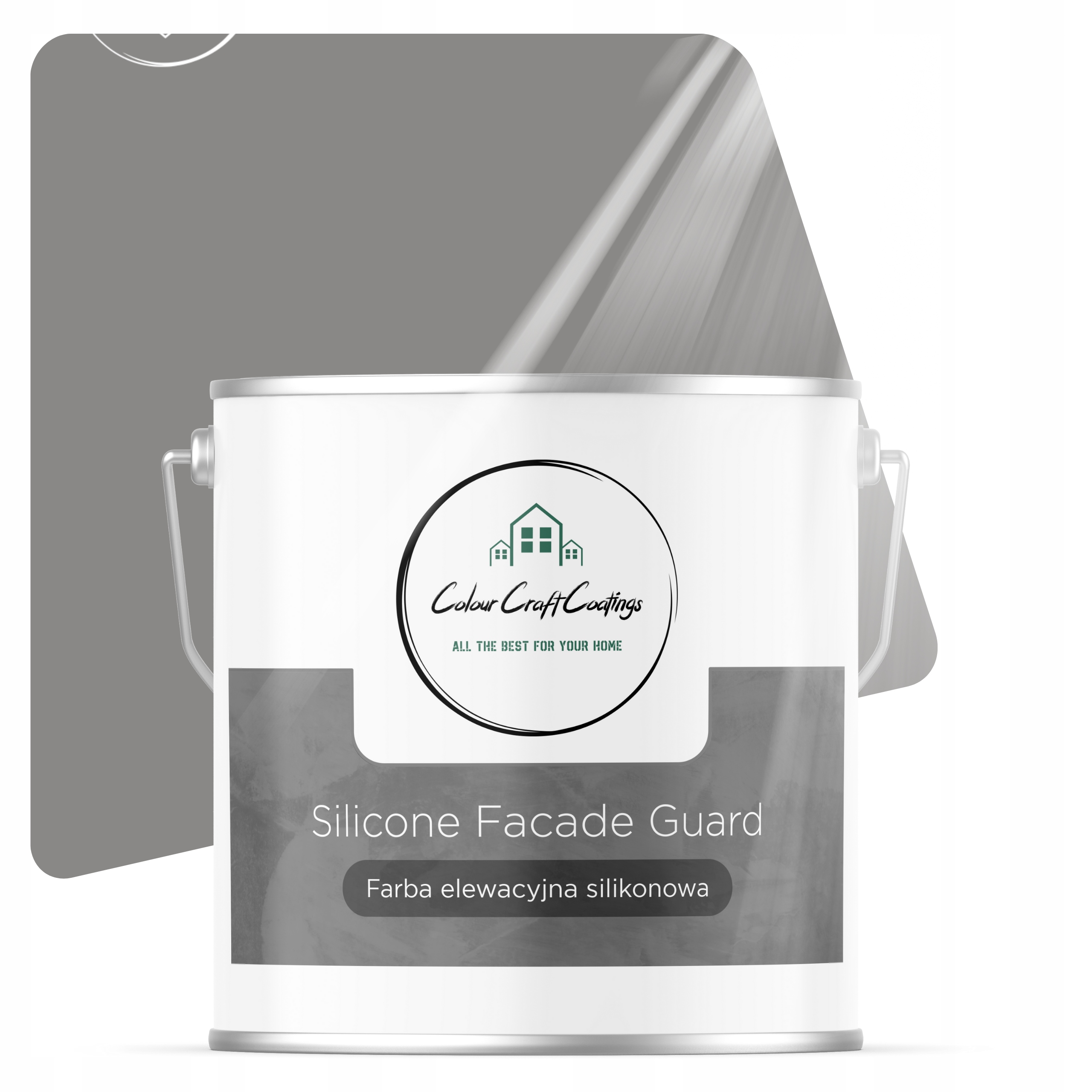 Barva Silikonová Fasádní Barva Šedá 5L F265