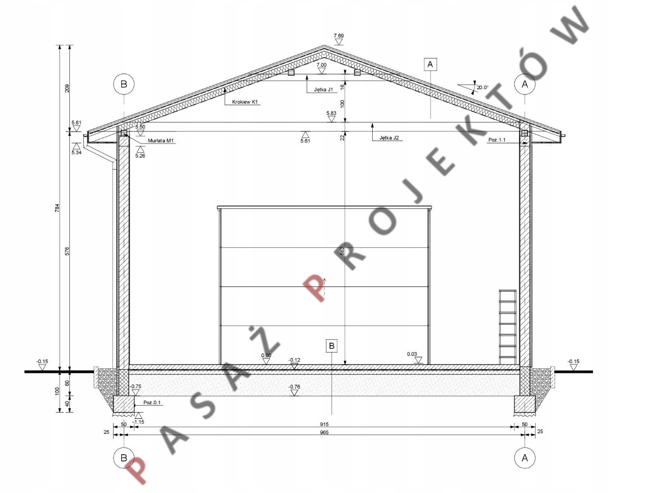 PROJEKT BUDYNKU GOSPODARCZEGO G2245 Marka inna