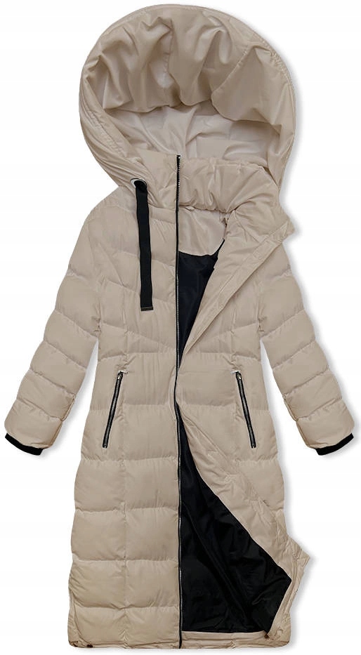 Dámská Zimní Bunda 5M736 Světle Béžová XL (42)