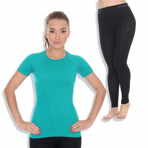 Bielizna damska do Turystyki BRUBECK ACTIVE WOOL Właściwości bezszwowe