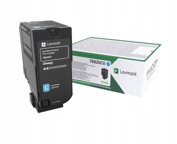 Toner Lexmark 75B20C0 modrý (cyan)