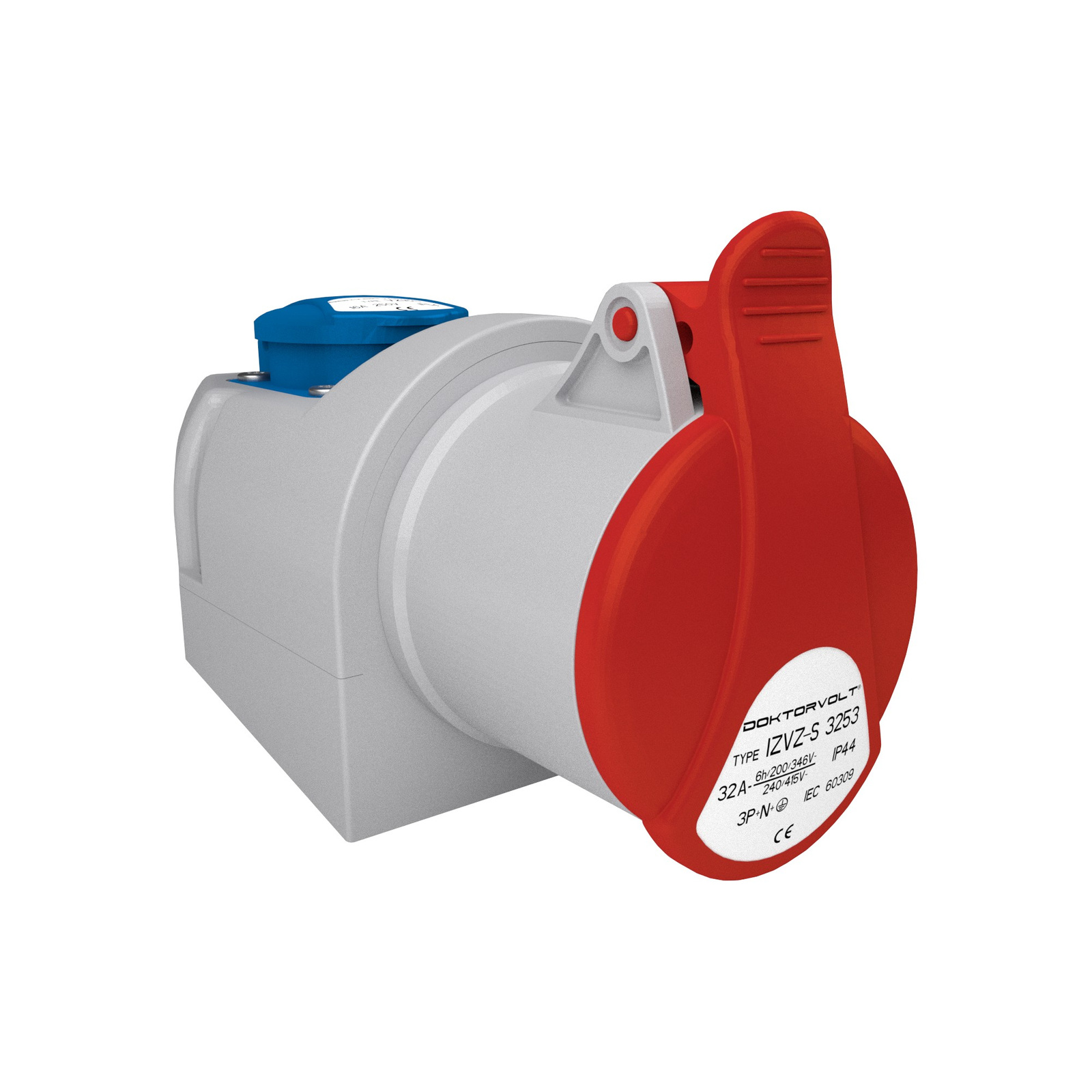 Silová Nástěnná Zásuvka Cee 32A 5P 400V 230V Napájení