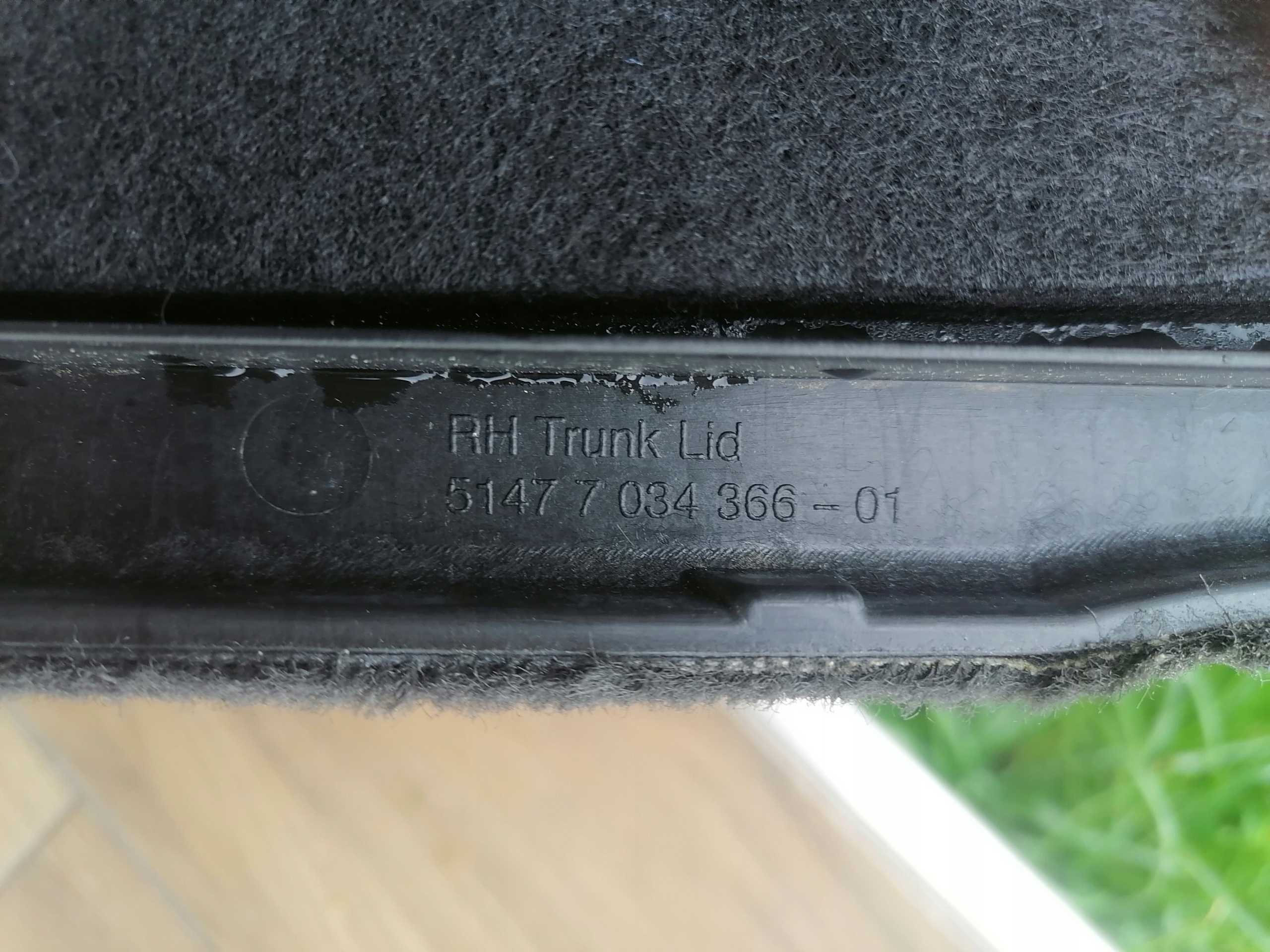 BMW X5 E53 bok PANEL kufru pravý 7034366
