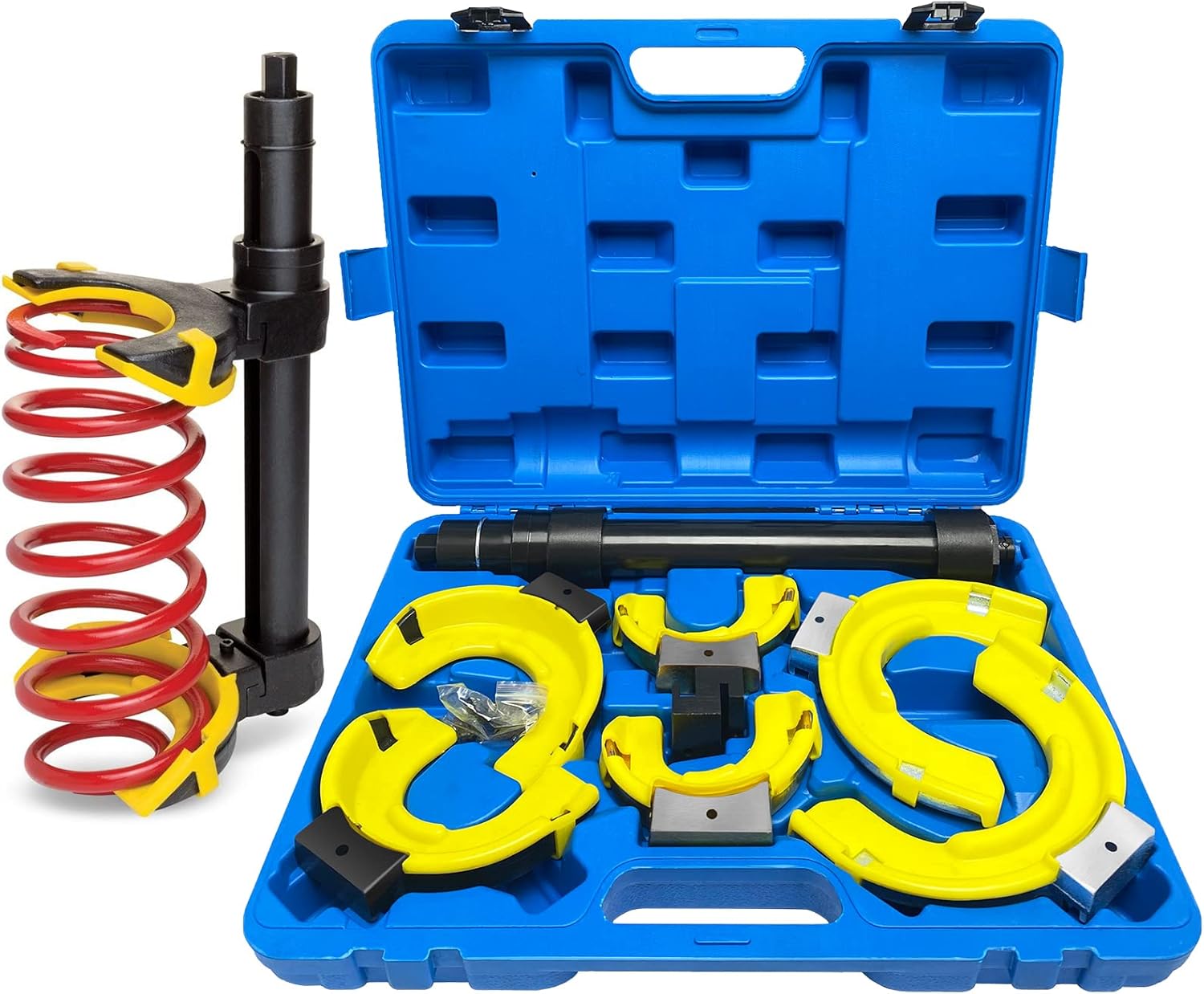 Mechanický Sťahovák Pružín Silný 1,5T Mcpherson Kovaný S Nadstavcami