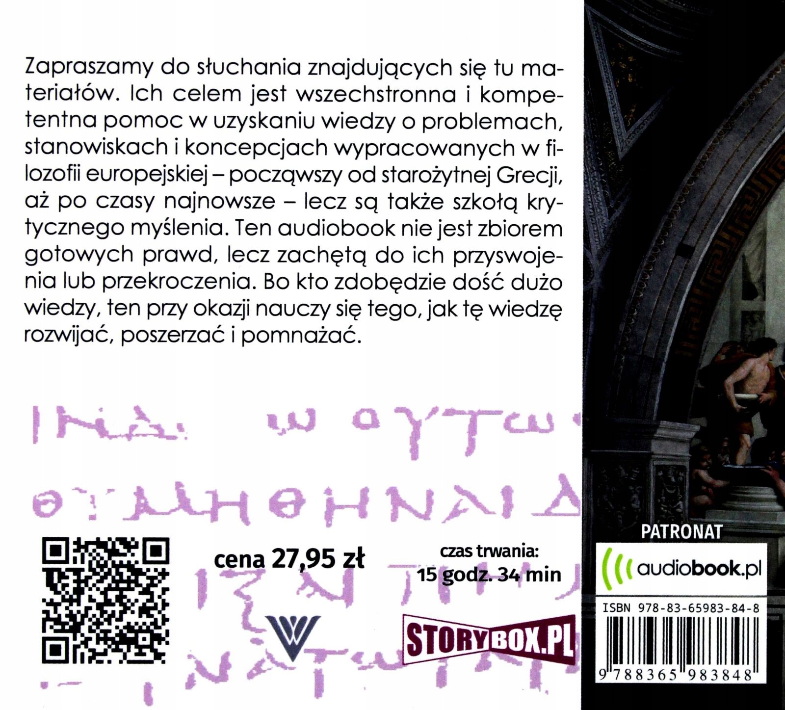 PODSTAWY FILOZOFII DLA UCZNIÓW I STUDENTÓW [AUDIOB Stan opakowania oryginalne