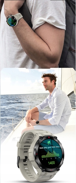 SMARTWATCH MĘSKI Z GPS CZARNY + ŁADOWARKA Rodzaj smartwatch