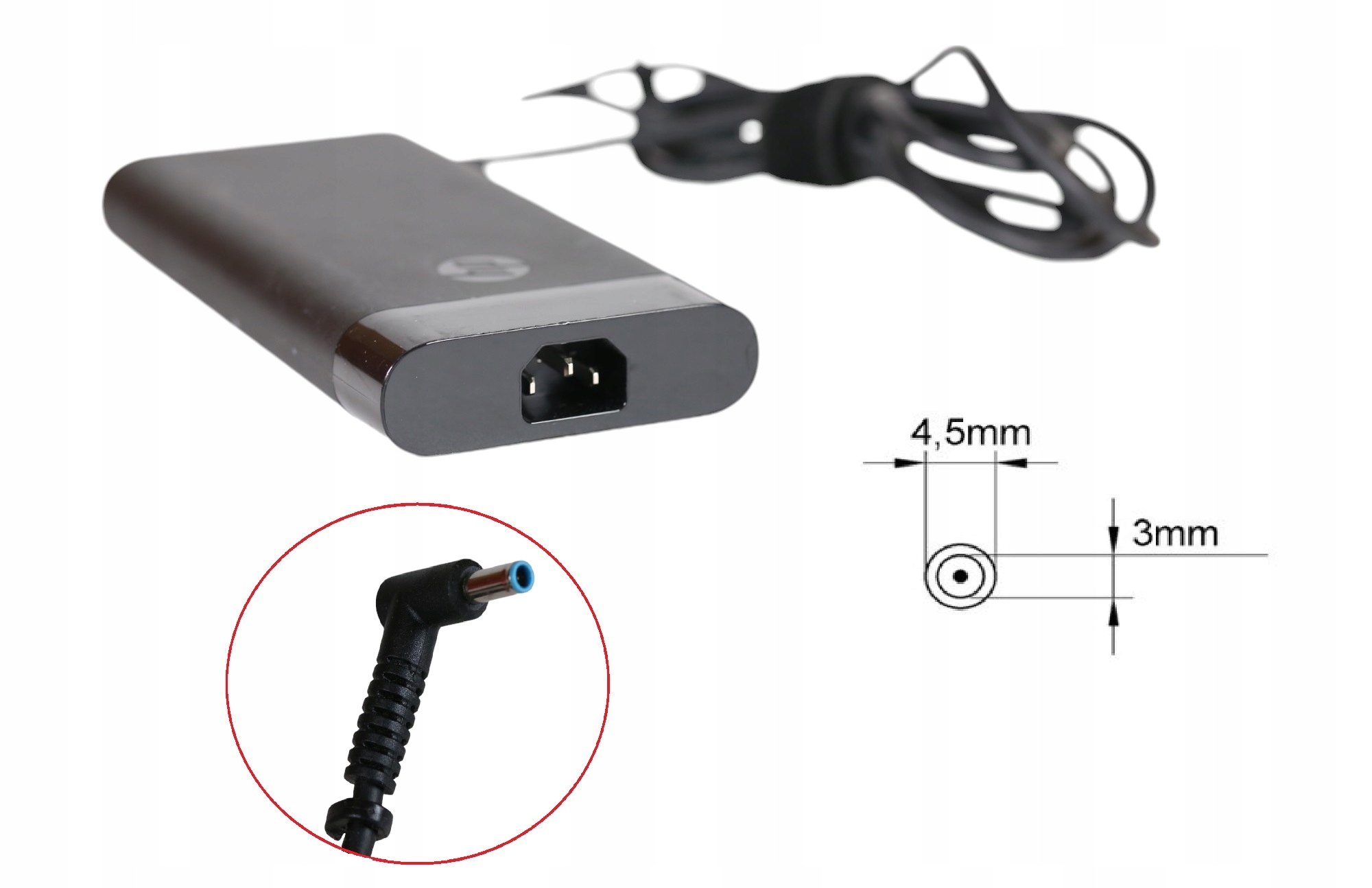 Napájací Adaptér pre Hp 19,5V 11,8A 230W TPN-DA12 4,5X3 Modrá Zástrčka