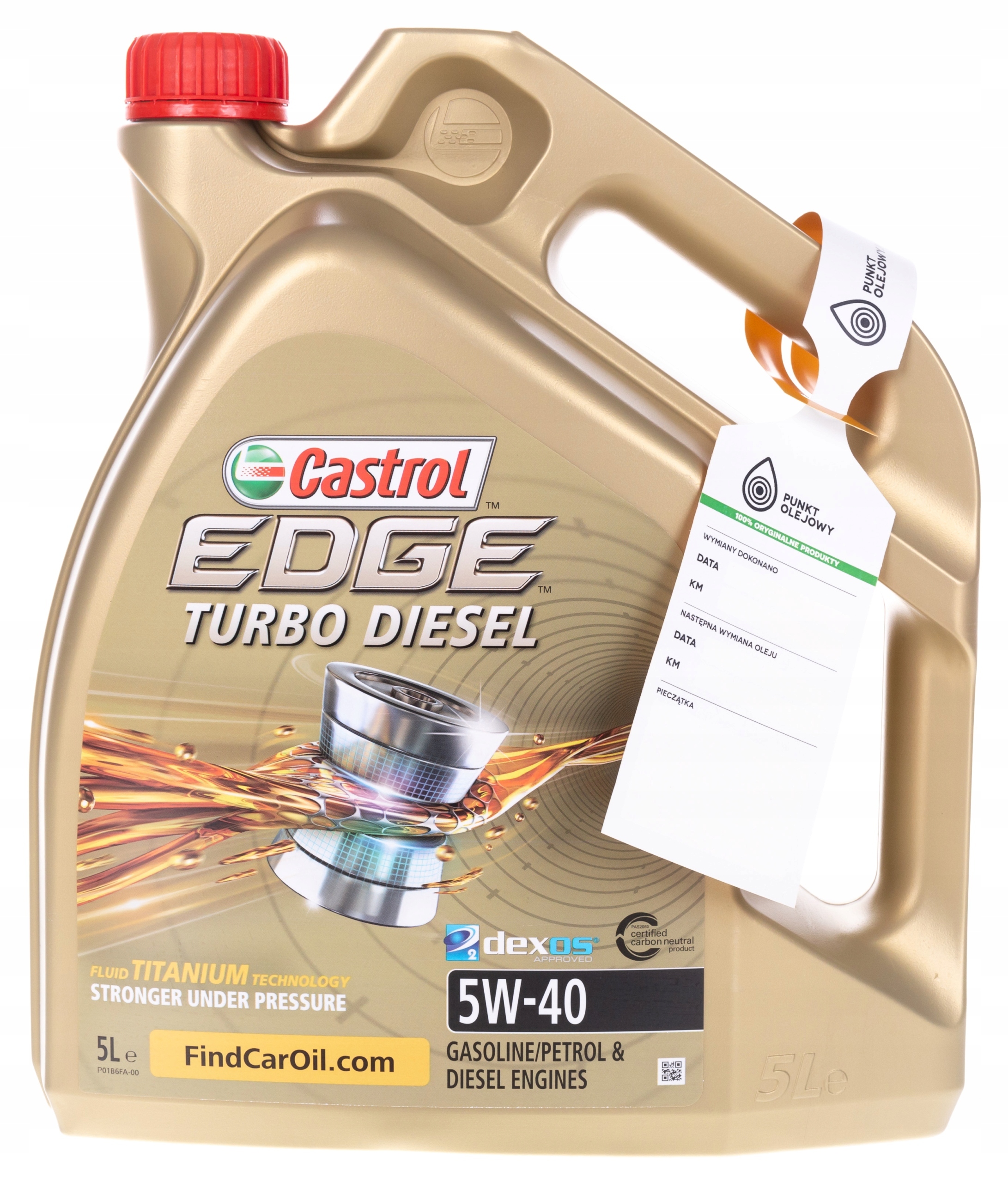 Castrol Edge Turbo Diesel 5W40 OFERTA 4L+1L