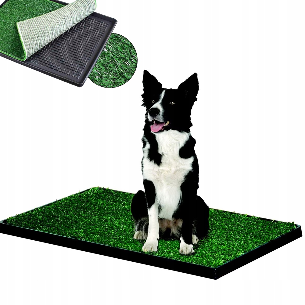 Levně Toaleta S Trávou Pro Psa 76X51cm Podložka pro Štěňata Trénink Učení Sikani