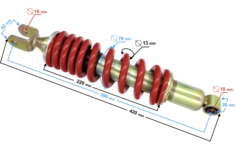 Amortyzator tył Hyper 125 Producent Moretti
