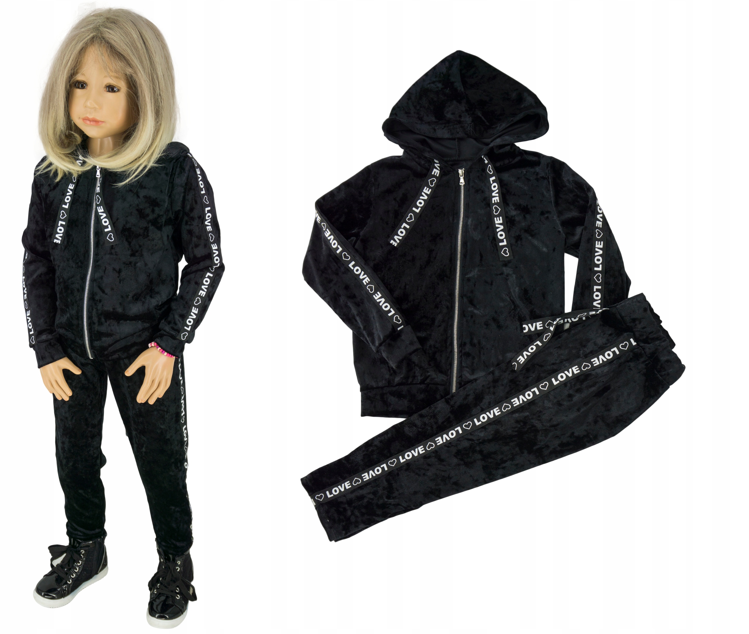 

KD130 Dres komplet 2 częściowy welur roz 122