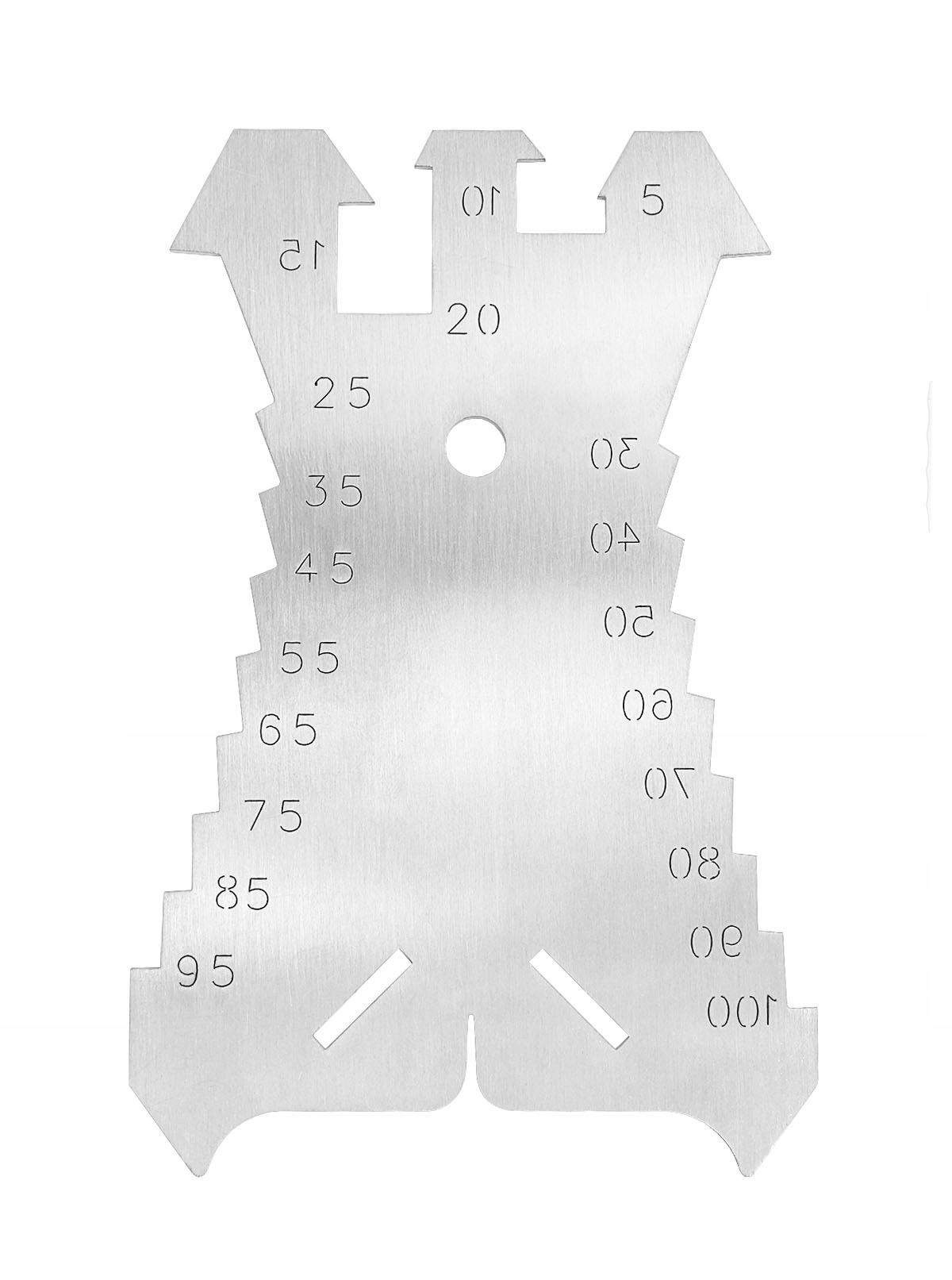 Znacznik Traserski Dekarski Stolarski 100MM Szablon Nierdzewny Stalowy 2szt